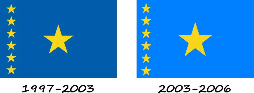 Bandera de la República Democrática del Congo (1997-2006)