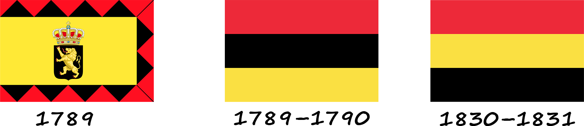 Historia de la bandera belga