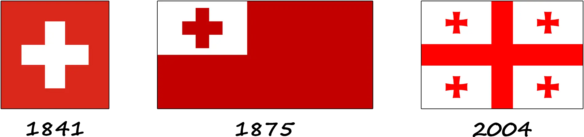 ¿Qué banderas son similares a la bandera de Tonga?