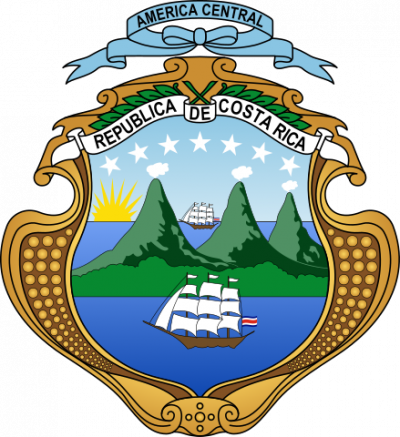 El escudo de Costa Rica
