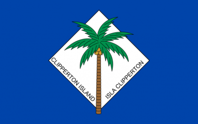 La bandera no oficial de la isla de Clipperton